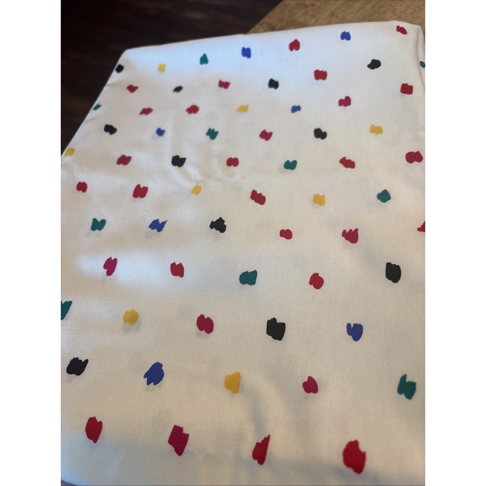 Cranston Schwartz Liebman Paint Smudge White Cotton Fabric 1.5 Yards 45" W